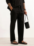 Solid Loose Fit Trouser | Black