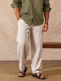 Solid Loose Fit Trouser | Beige