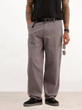 Solid Loose Fit Trouser | Dark Grey