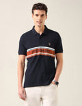 Brand Printed Slim Fit Polo Shirt USP0