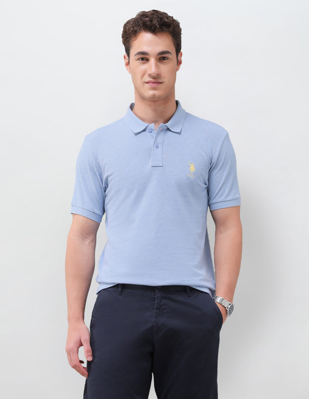 Solid Slim Fit Polo Shirt USP0