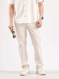 Solid Slim Fit Trouser | Cream
