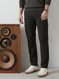 Straight Fit Solid Cargo Trouser | Olive