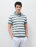 Horizontal Striped Slim Fit Polo Shirt USP0
