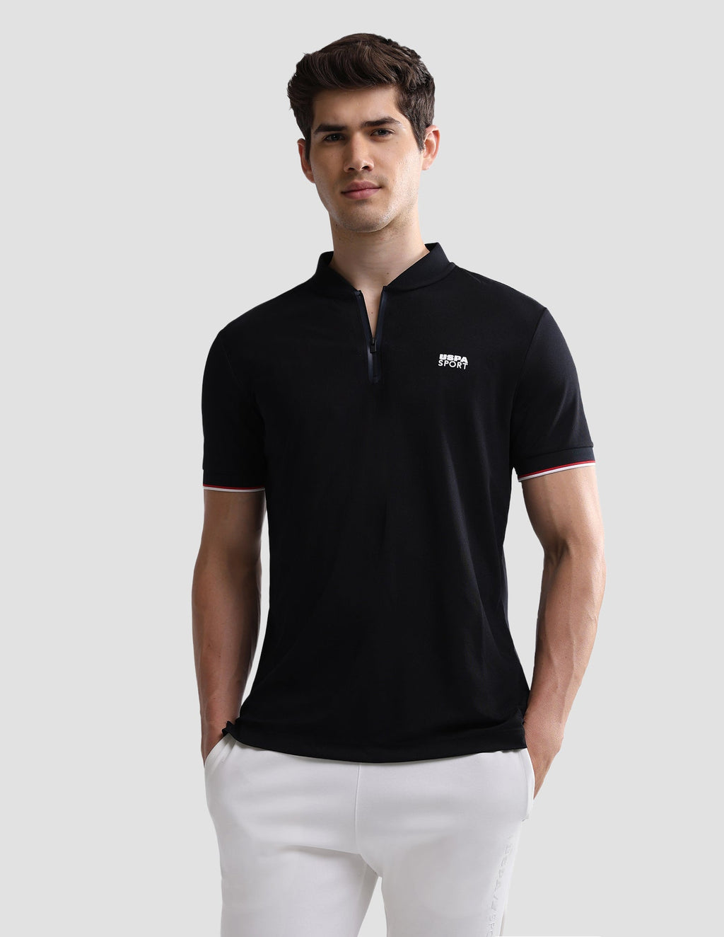 Solid Slim Fit Active Polo Shirt USP0