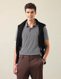 Vertical Striped Slim Fit Polo Shirt USP0