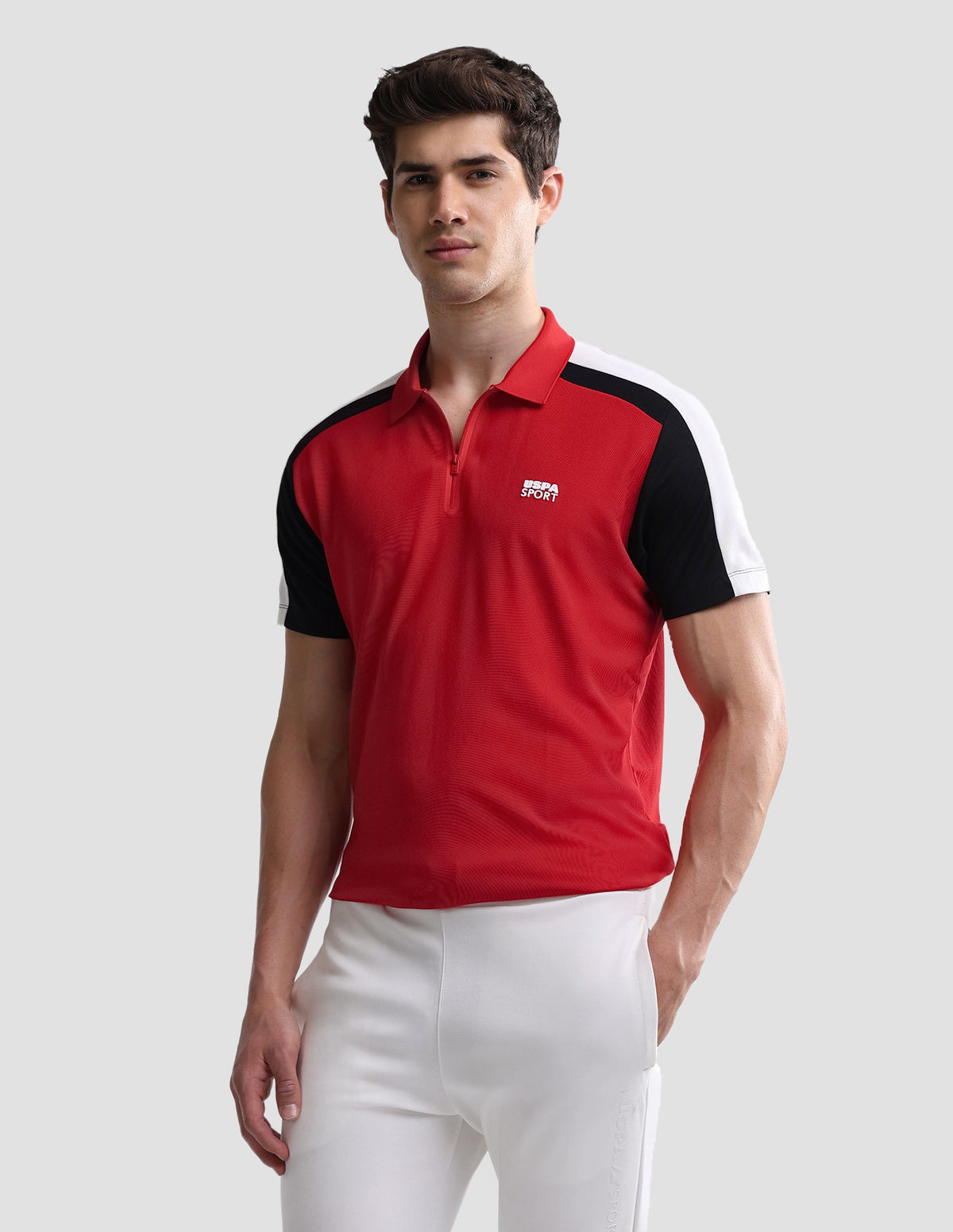 Solid Slim Fit Active Polo Shirt USP0