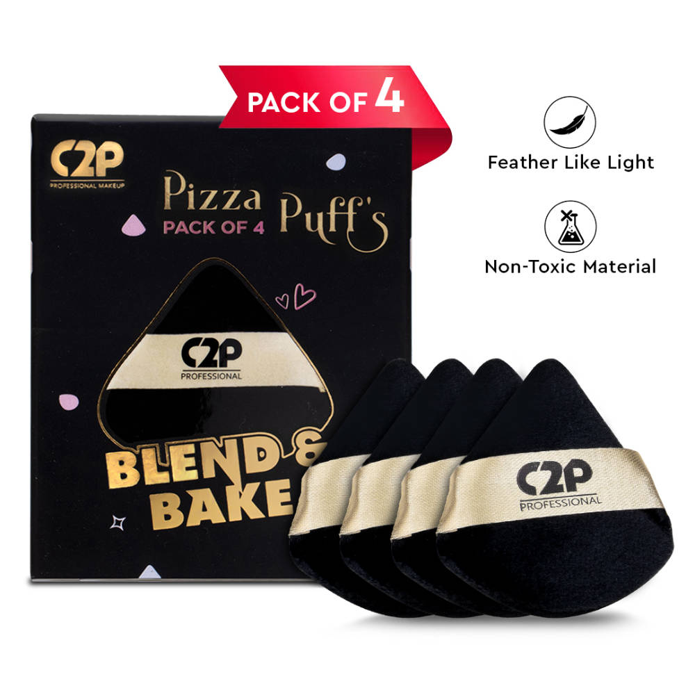 Ultra Soft Pizza Puff For Smooth Crease-Free Finish - Pack of 4 | C83 - view 1