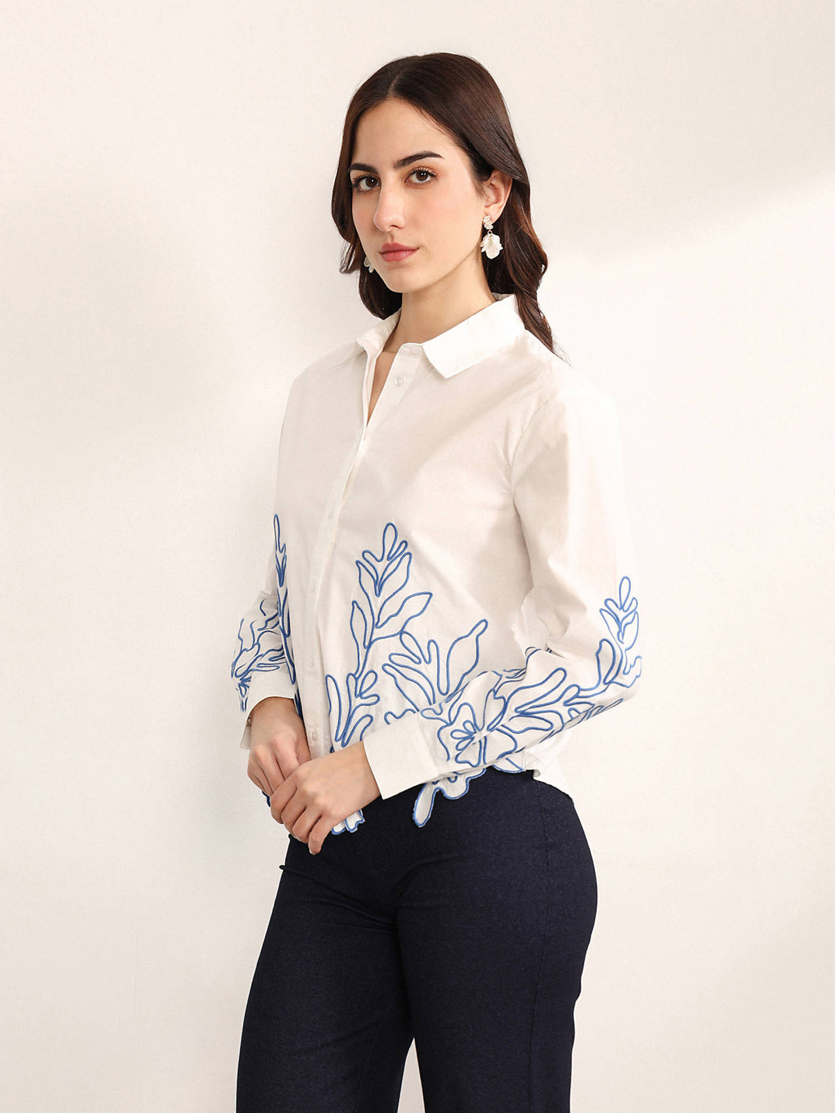 Women White Culture Shirt | S67 - view 3