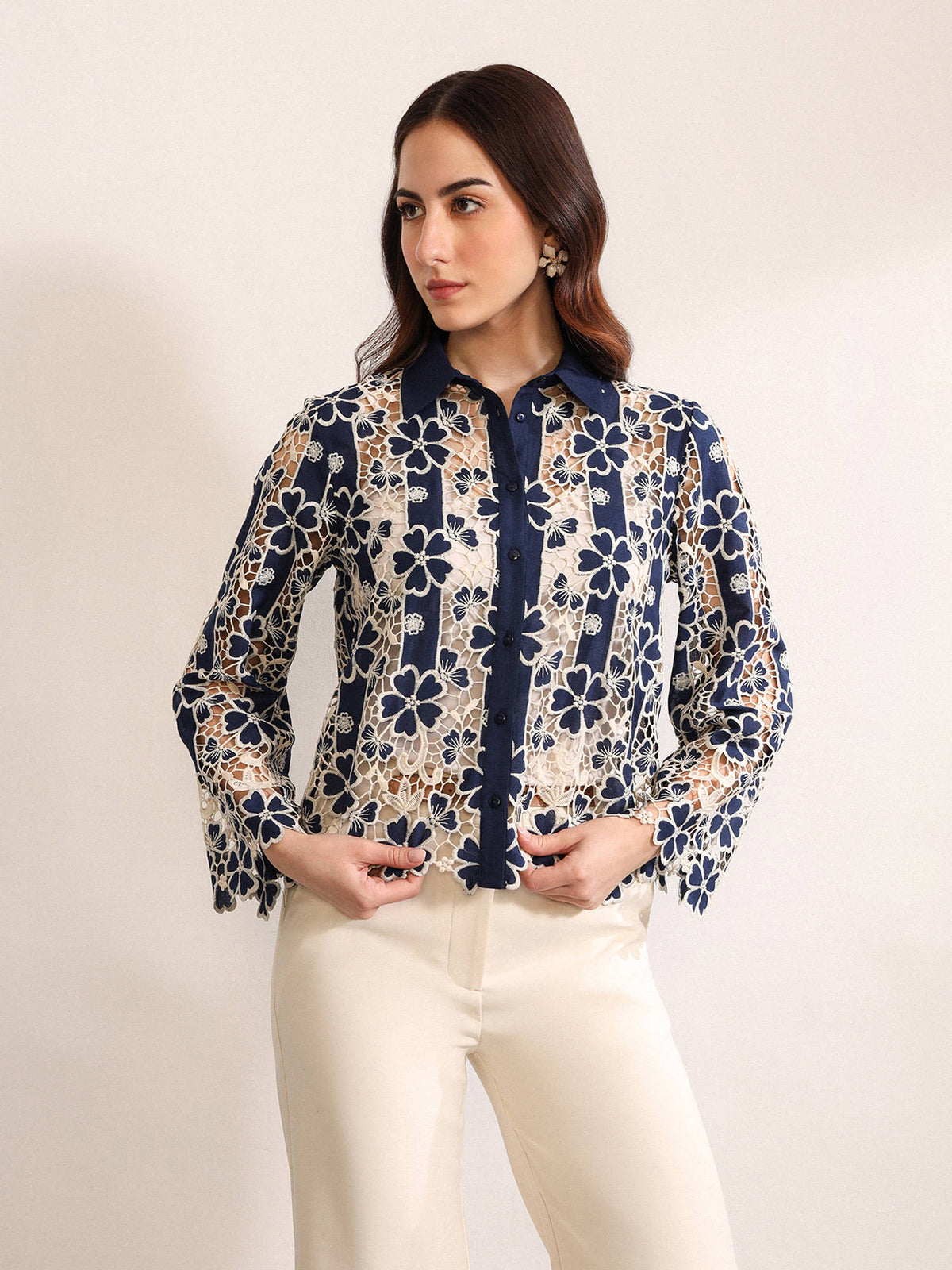 Women Blue Oslo Shirt | S67 - view 1