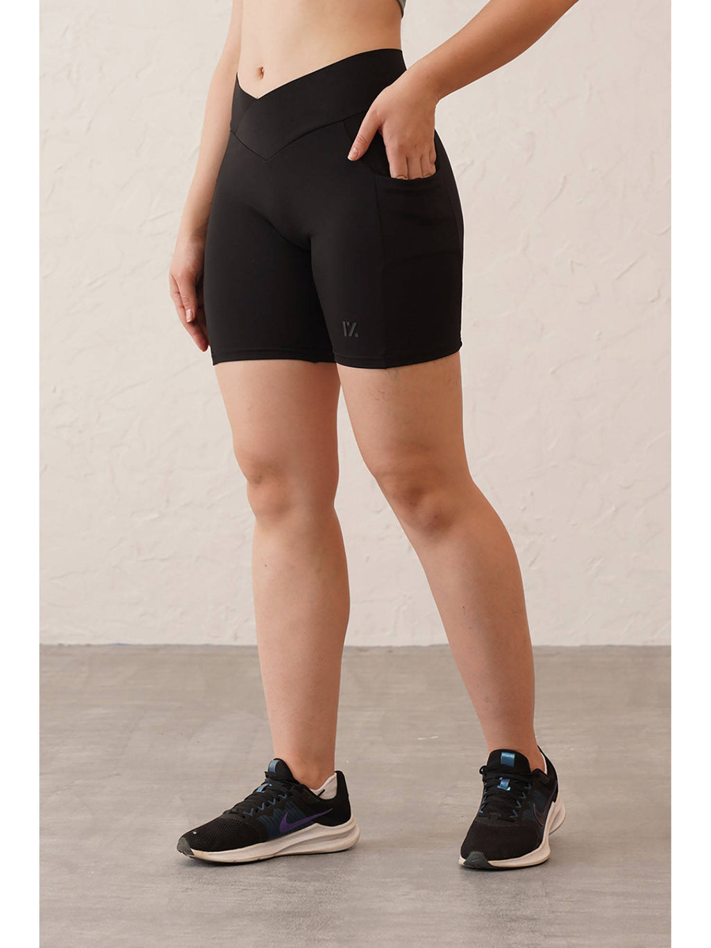 Black Core Comfy Biker Cycling Shorts - view 1