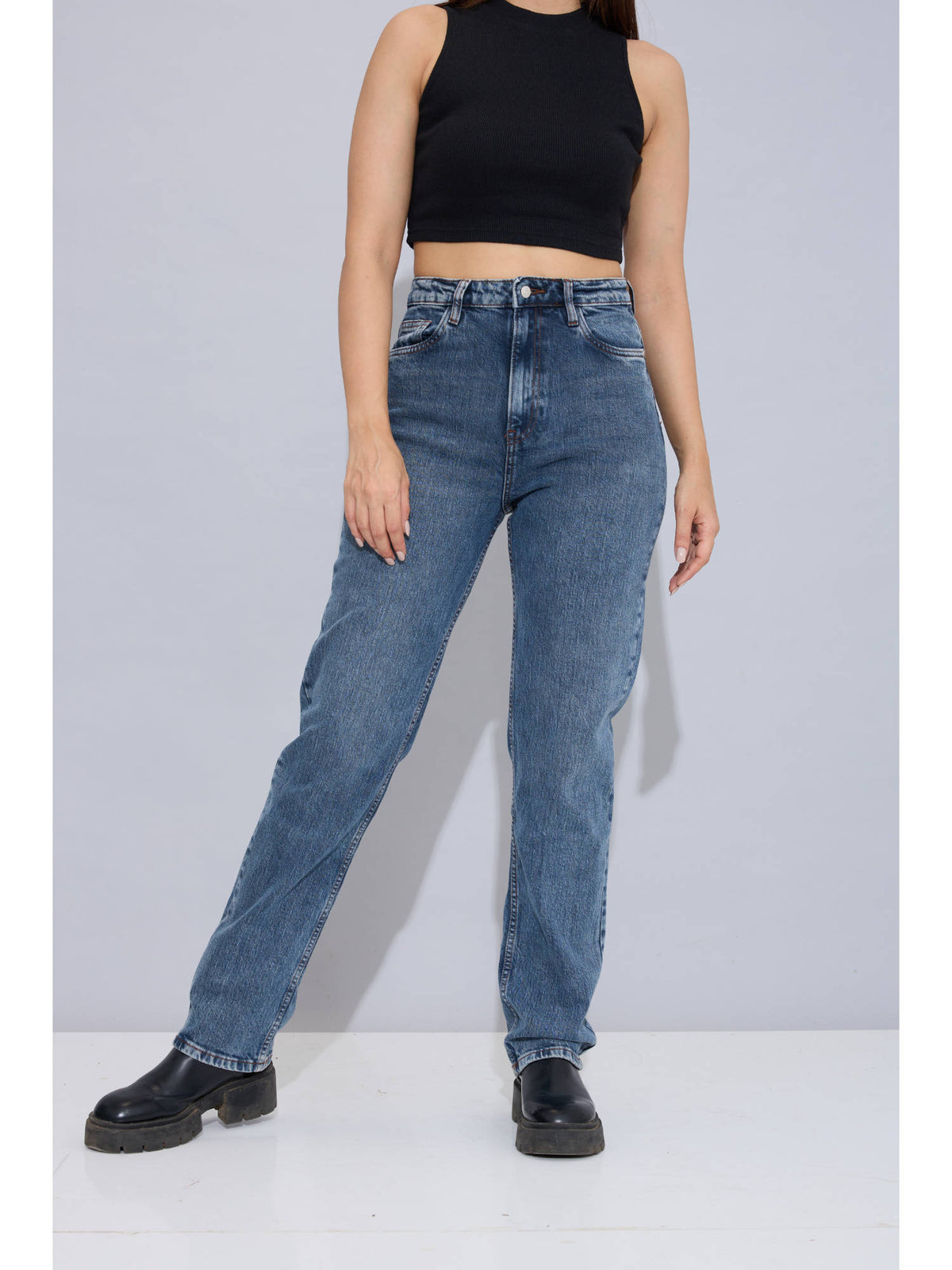 Savage Stride Solid Blue Jeans | ST23 - view 1