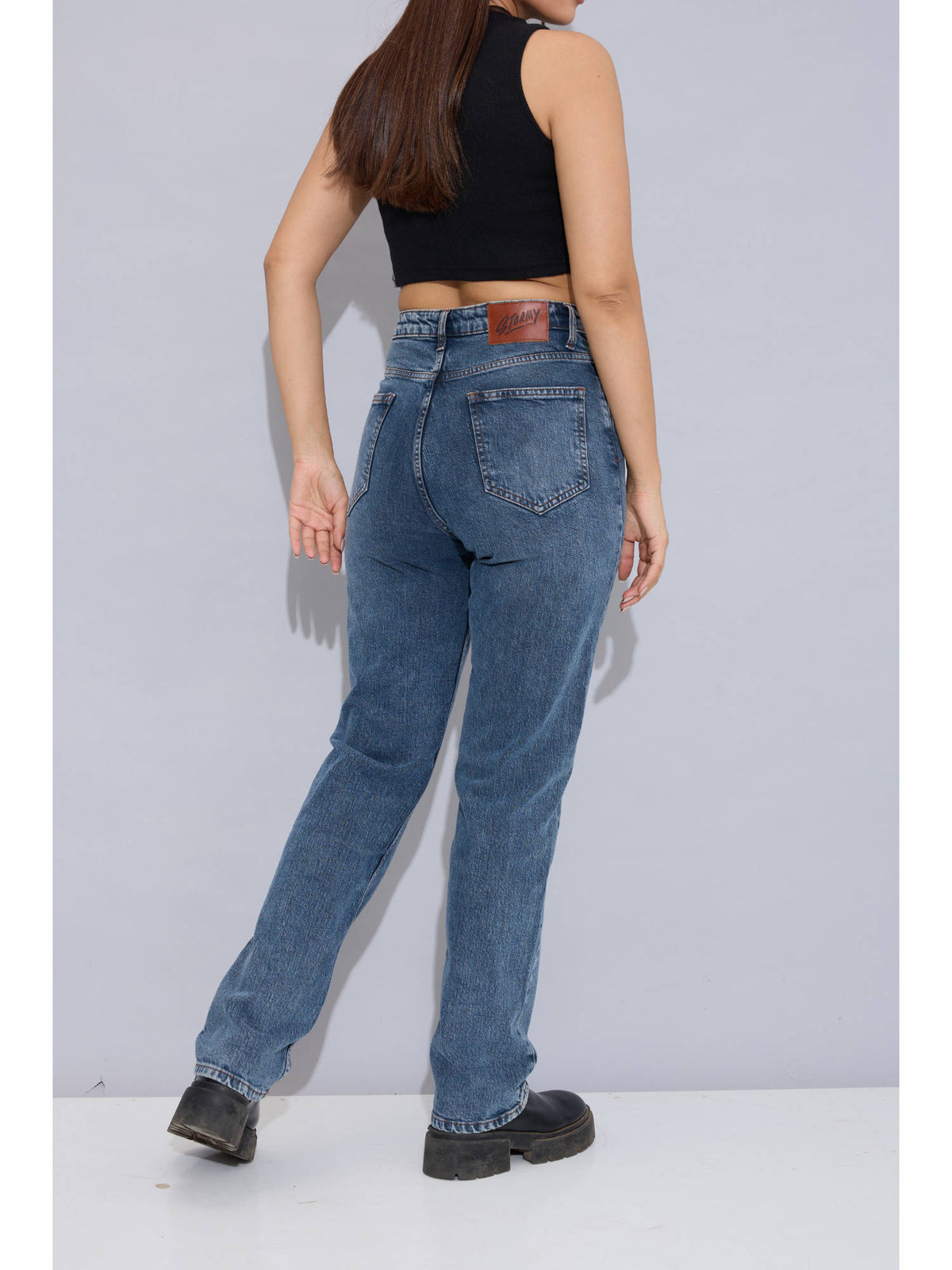 Savage Stride Solid Blue Jeans | ST23 - view 2