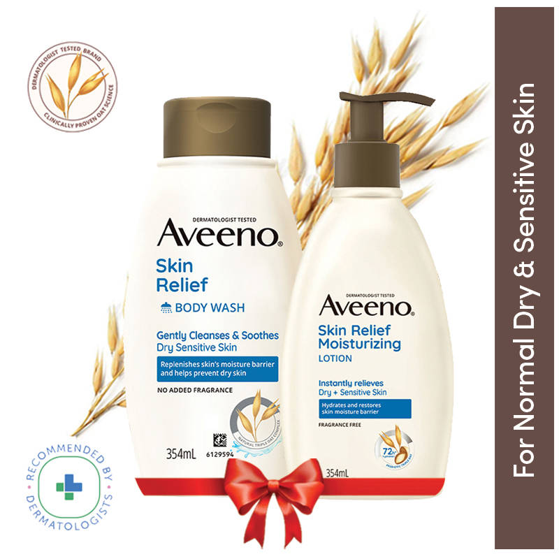 Skin Relief Body Wash & Lotion Combo| Cleanser & Moisturizer for Dry, Itchy & Sensitive Skin | B20 - view 1