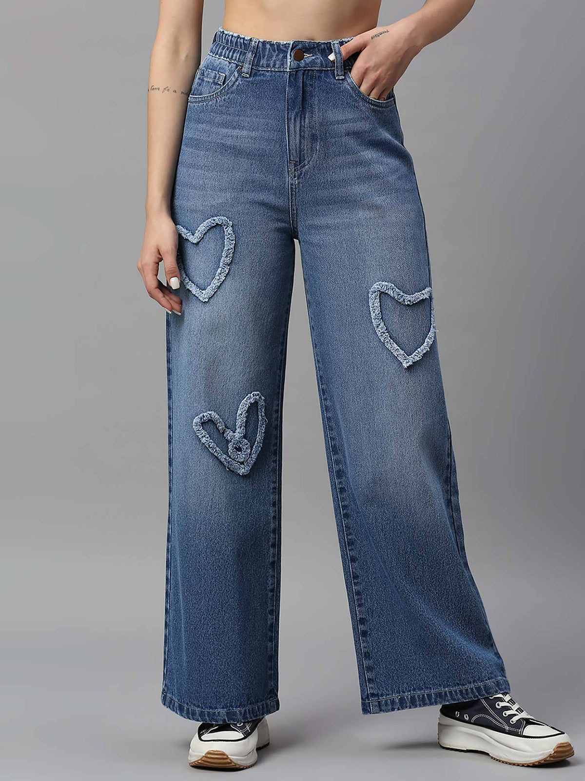 Women High Rise Wide Leg Jeans | WL90 - view 1