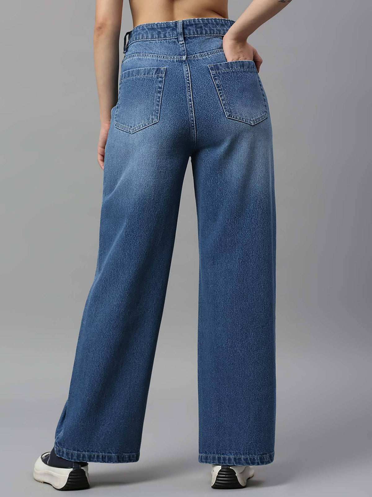 Women High Rise Wide Leg Jeans | WL90 - view 2