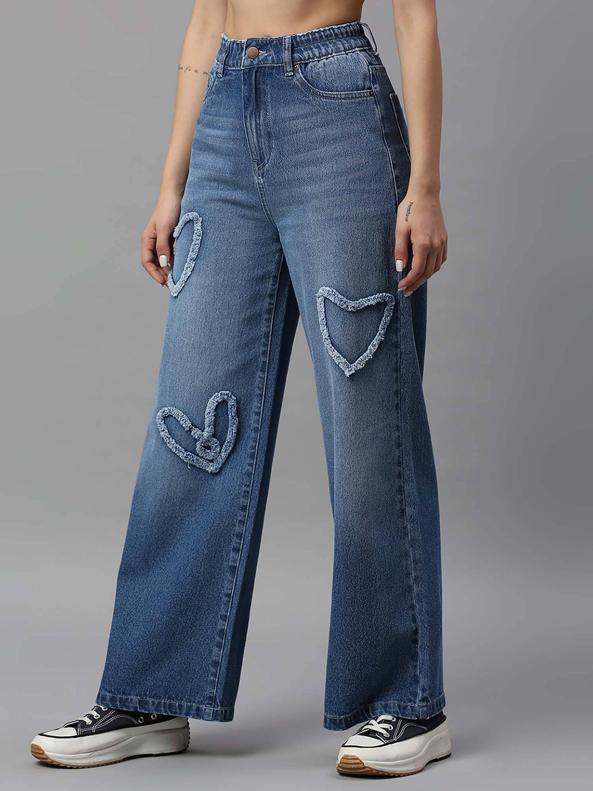 Women High Rise Wide Leg Jeans | WL90 - view 3