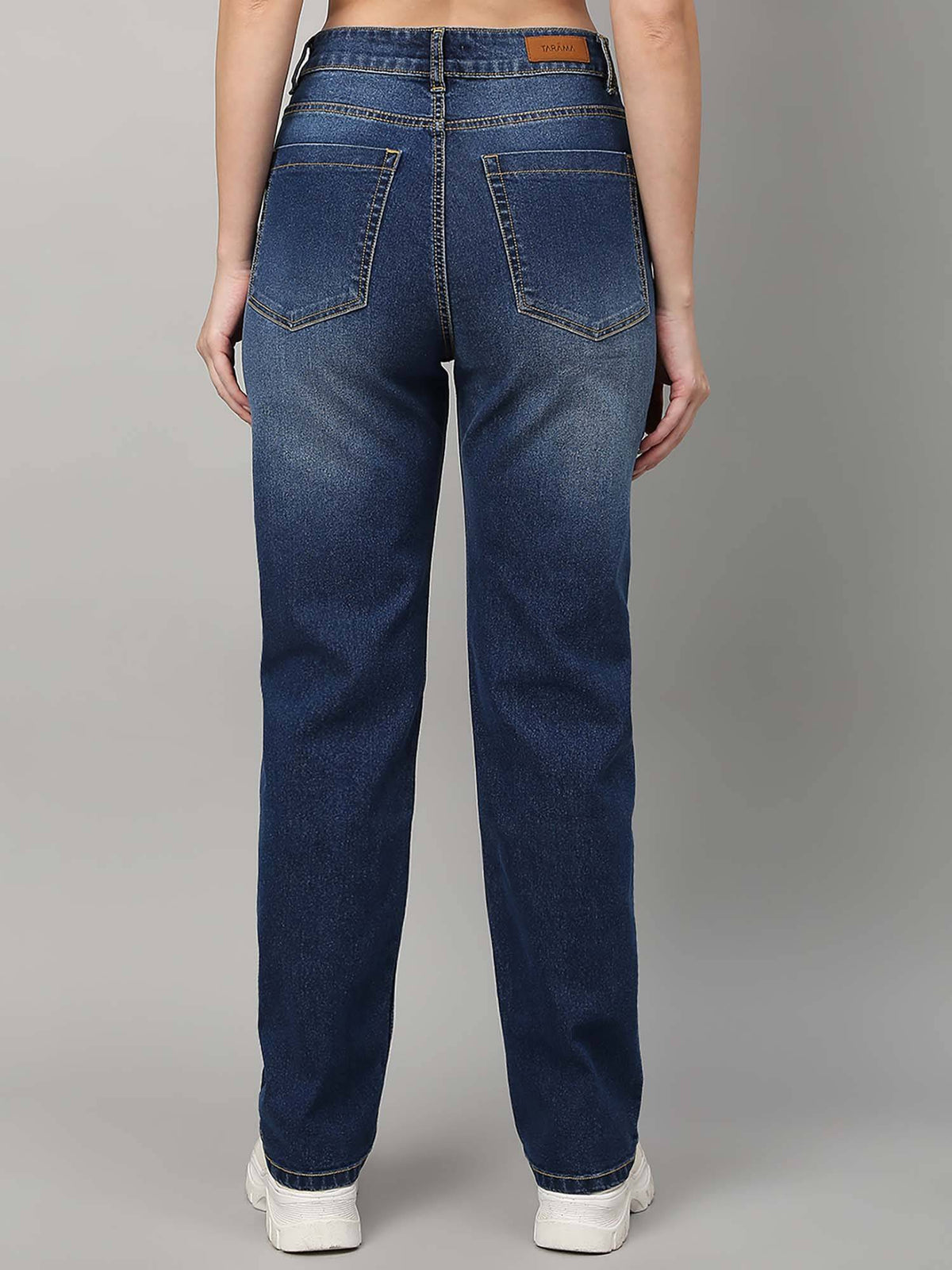 Women High Rise Straight Fit Jeans | ST23 - view 2