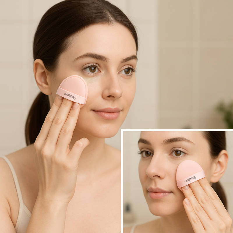 Mini Makeup Puffs, Pack of 2 Finger Cushion Blenders for Precise Makeup Application | C83 - view 6