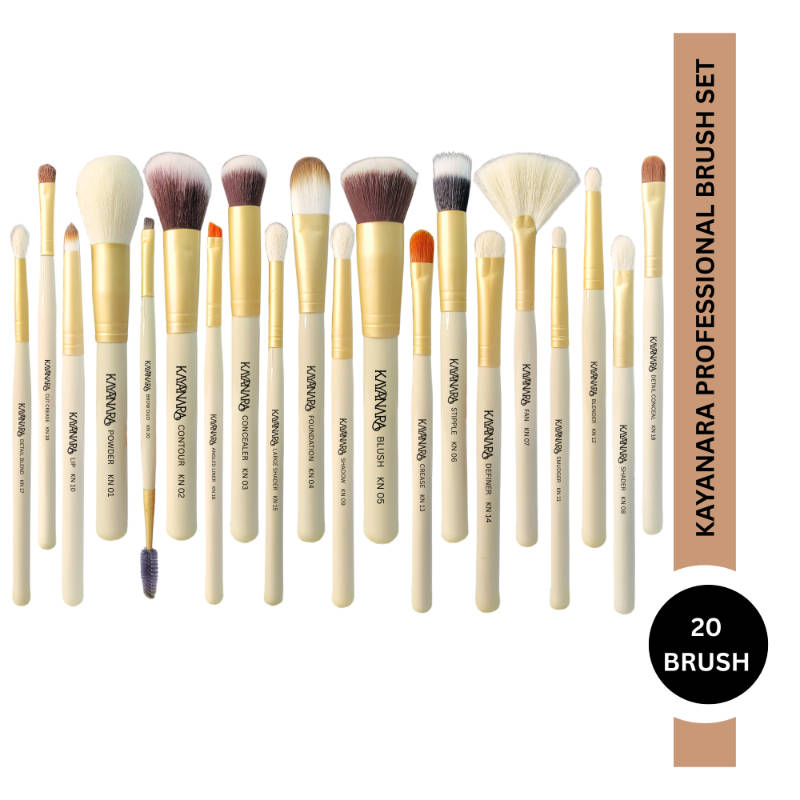 20-Piece Professional Makeup Brush Set for Face, Eyes & Lips – Complete Artist Kit. | T32 - view 1