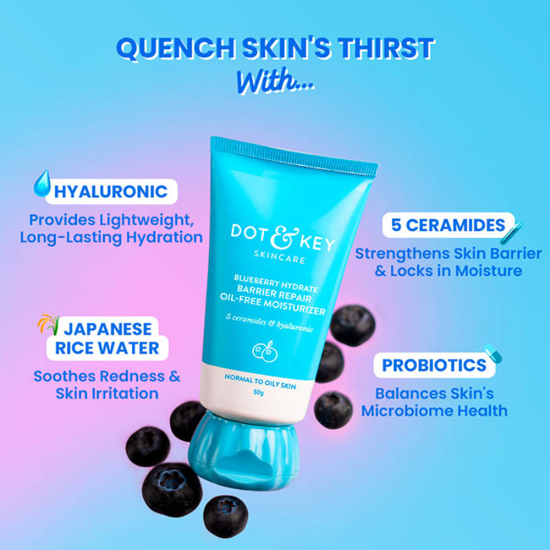 Blueberry Hydrate Barrier Repair Oil-Free Moisturizer, Normal to Oily Skin | FC3 - view 3