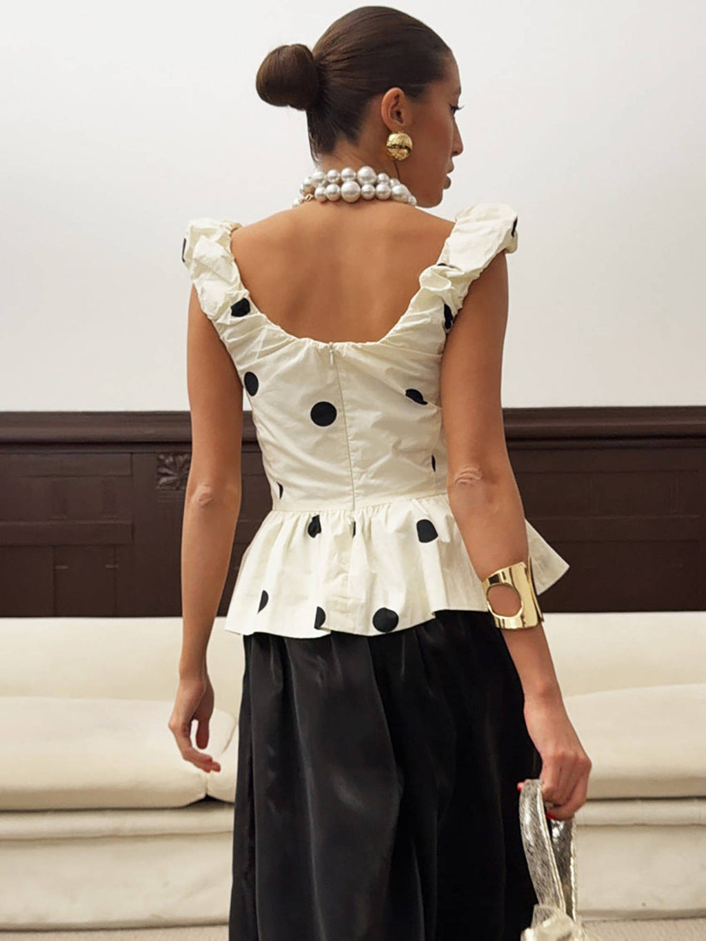 Brady Polka Top Off White | pt51 - view 3