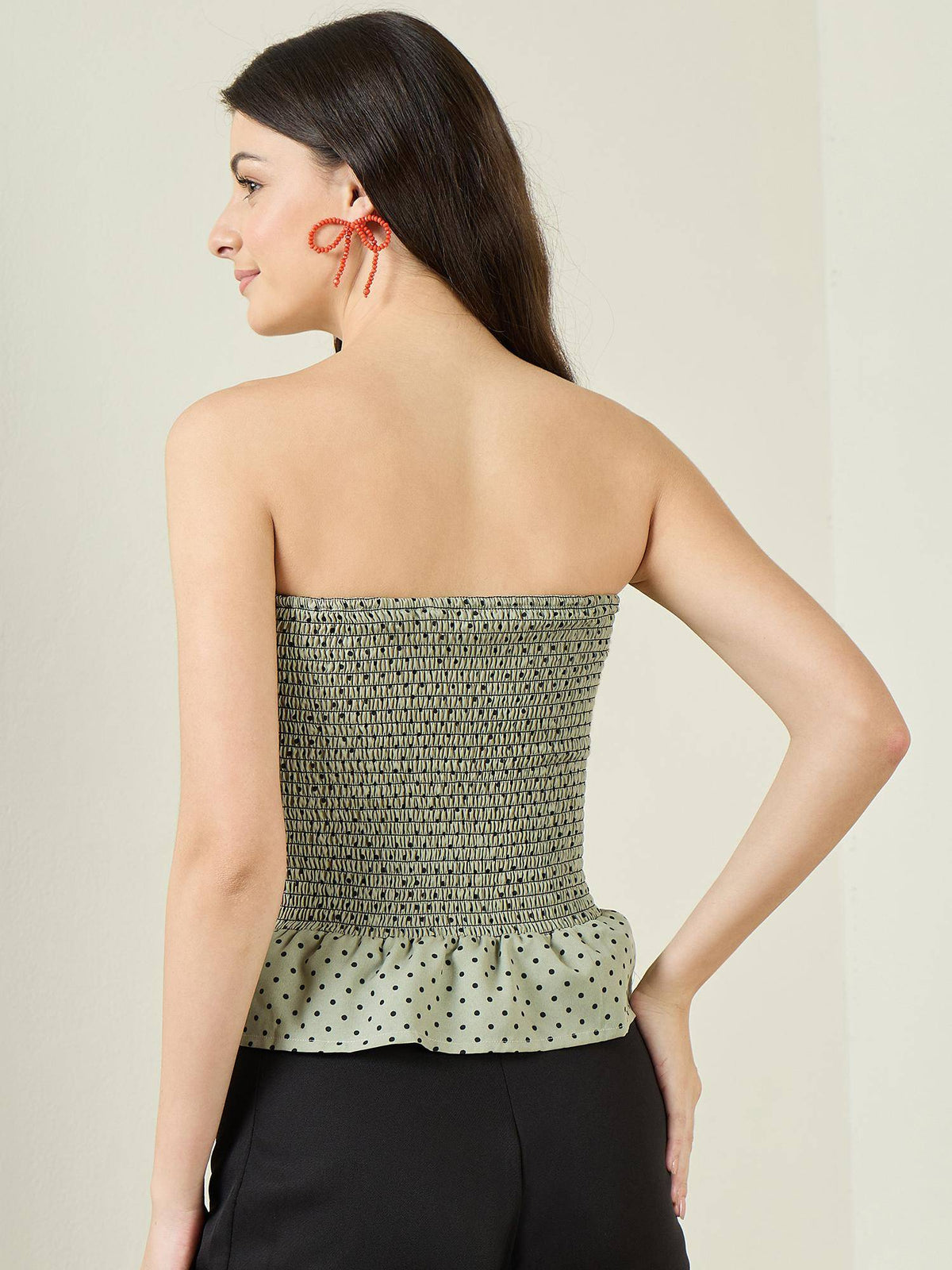 Women Black Polyester Solid Regular Fit Top | TT90 - view 21