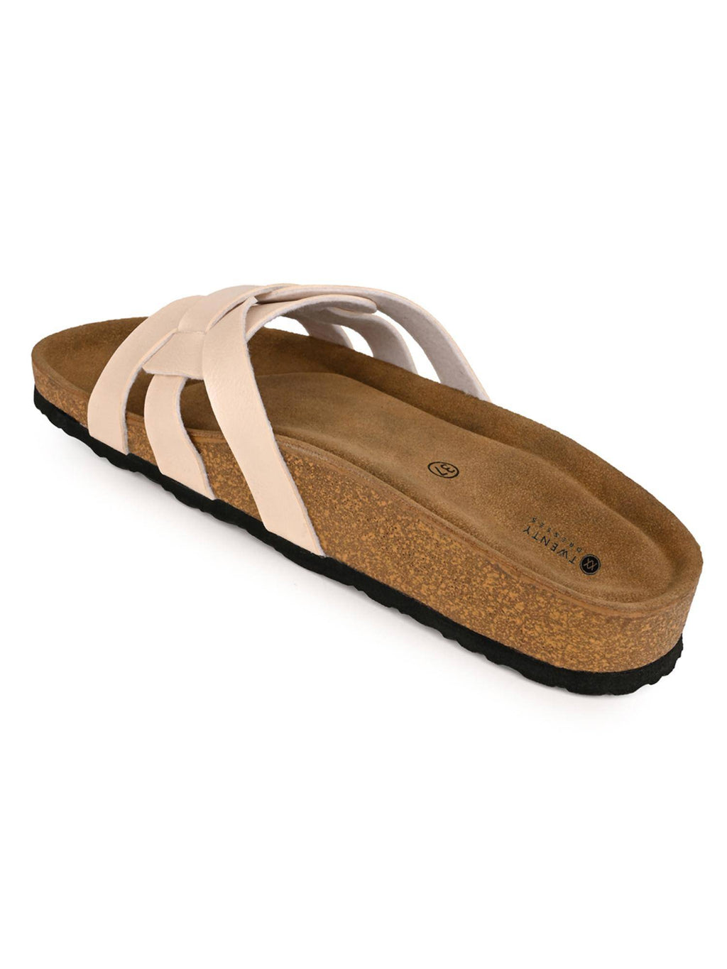 Womens Pearl White Sandals | SD89 - view 6