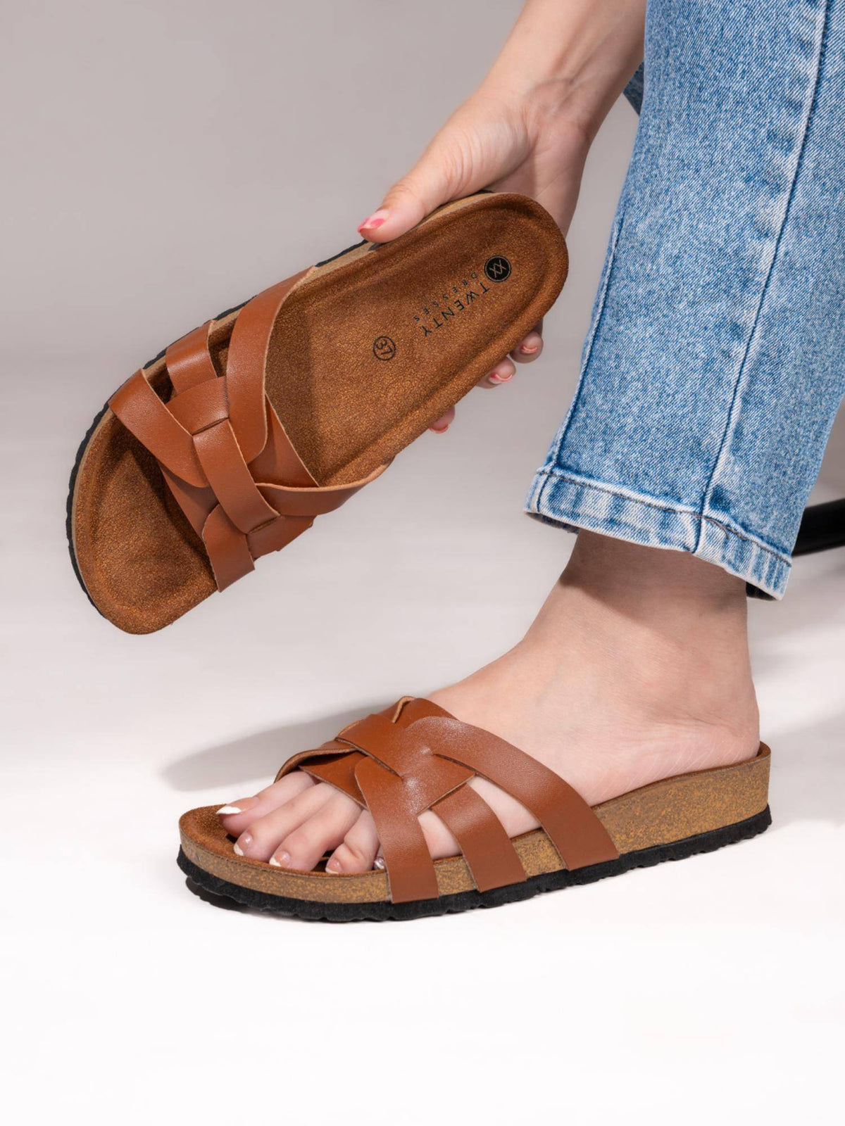 Womens Brown Sandals | SD89 - view 17
