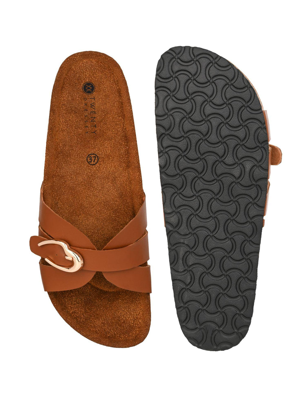 Womens Tan Sandals | SD89 - view 2