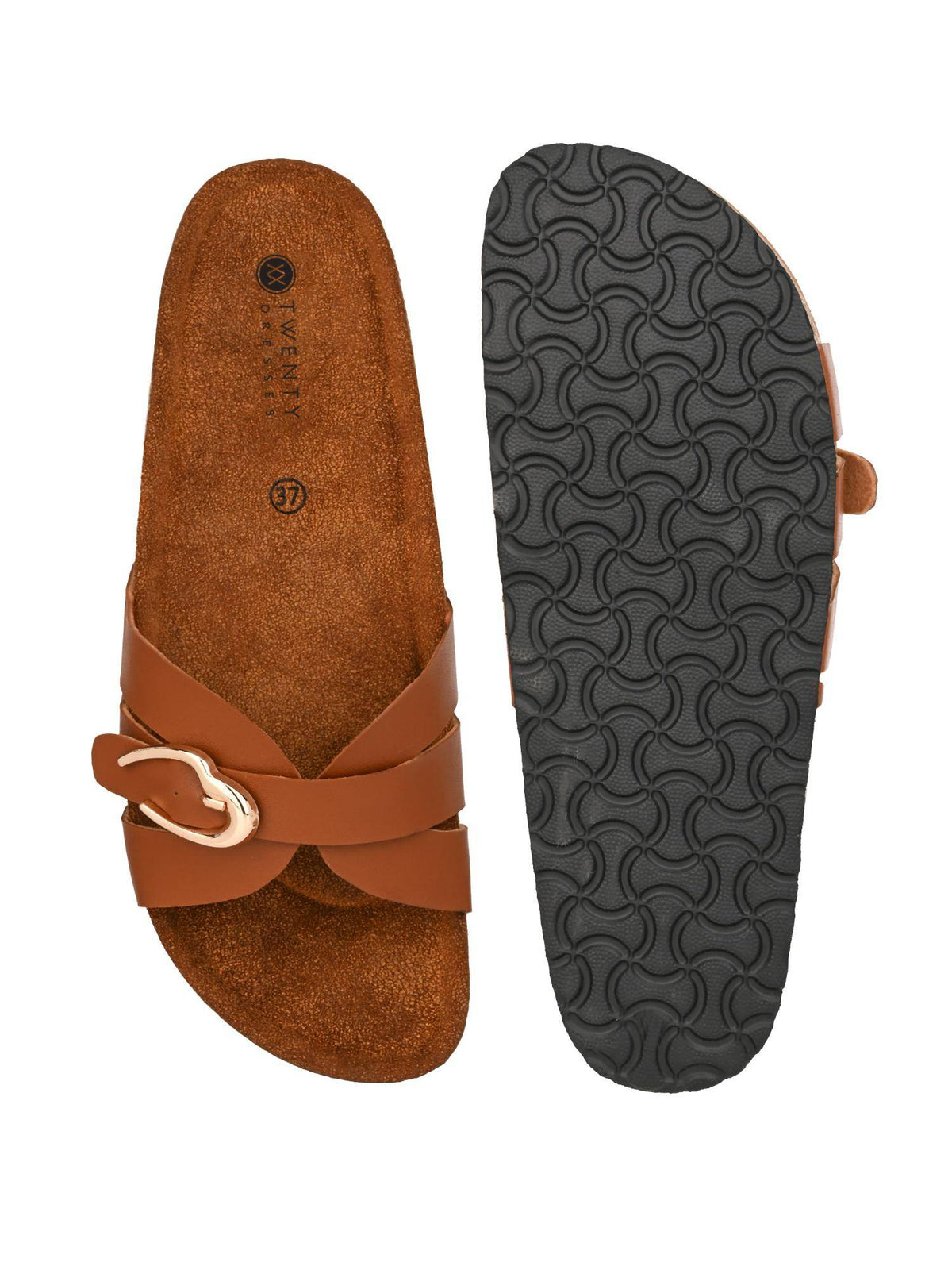 Womens Tan Sandals | SD89 - view 2