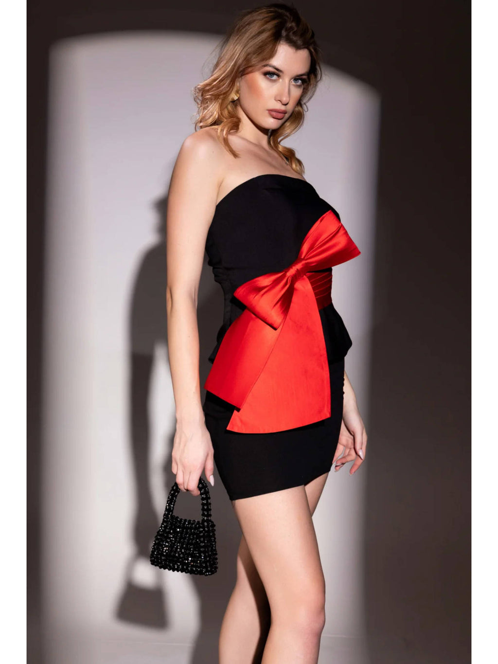 Large Bow Fitted Tube Parisa Top | TT90 - view 3