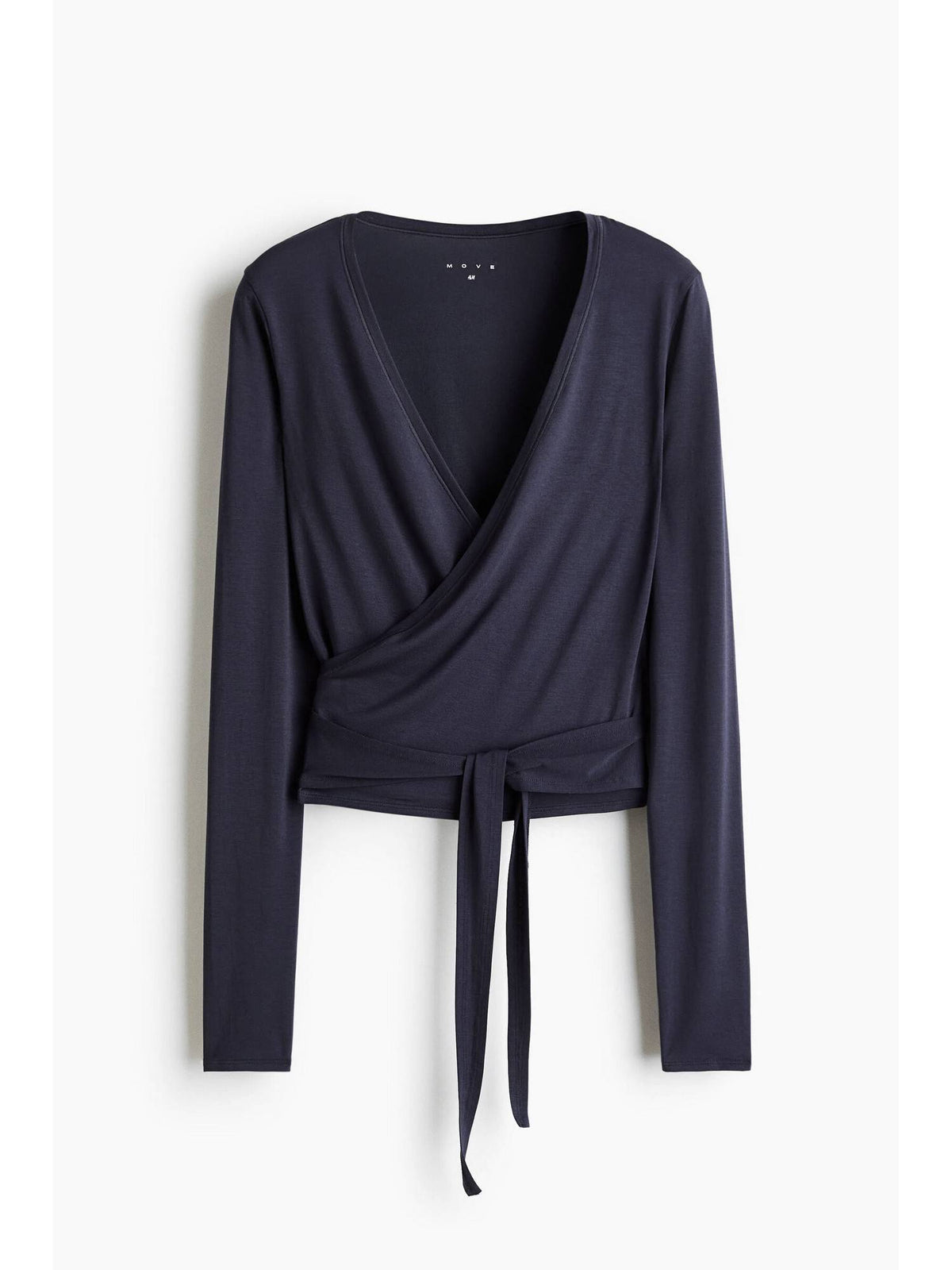 Women Blue Sports Wrap Top In Modal | TT89 - view 1