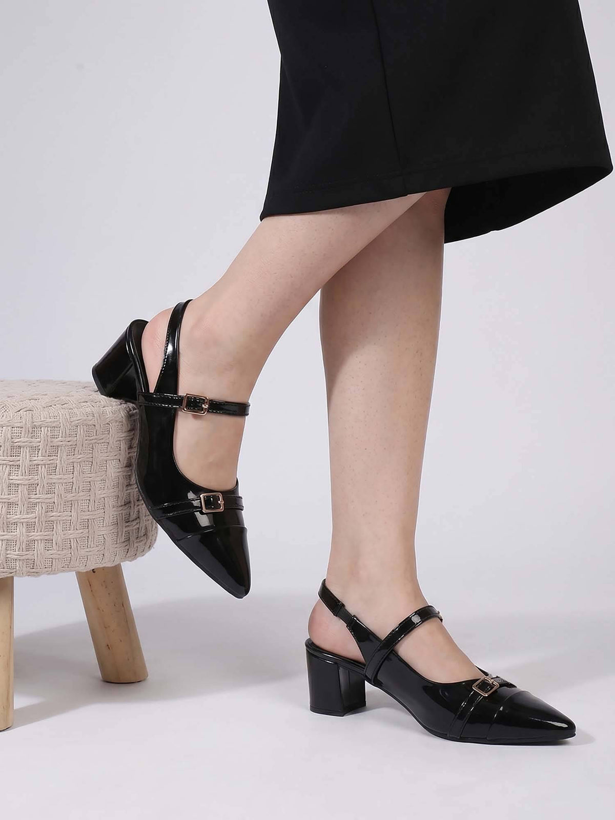 Womens Maroon Pointed Toe Sandal Heels | H78 - view 9