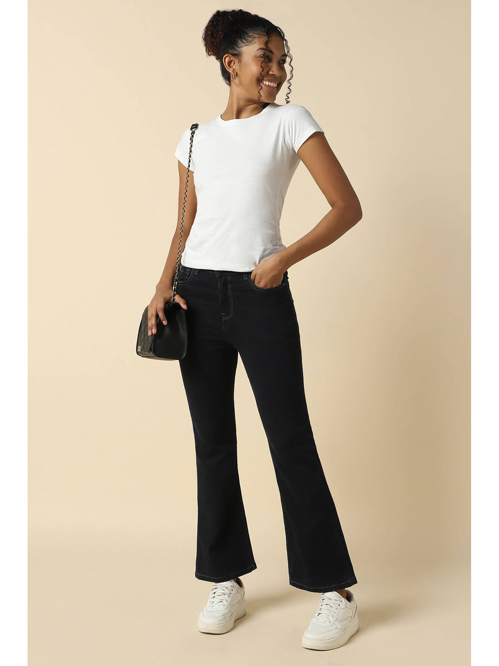 Women Black Regular Fit Jeans | BT10 - view 2