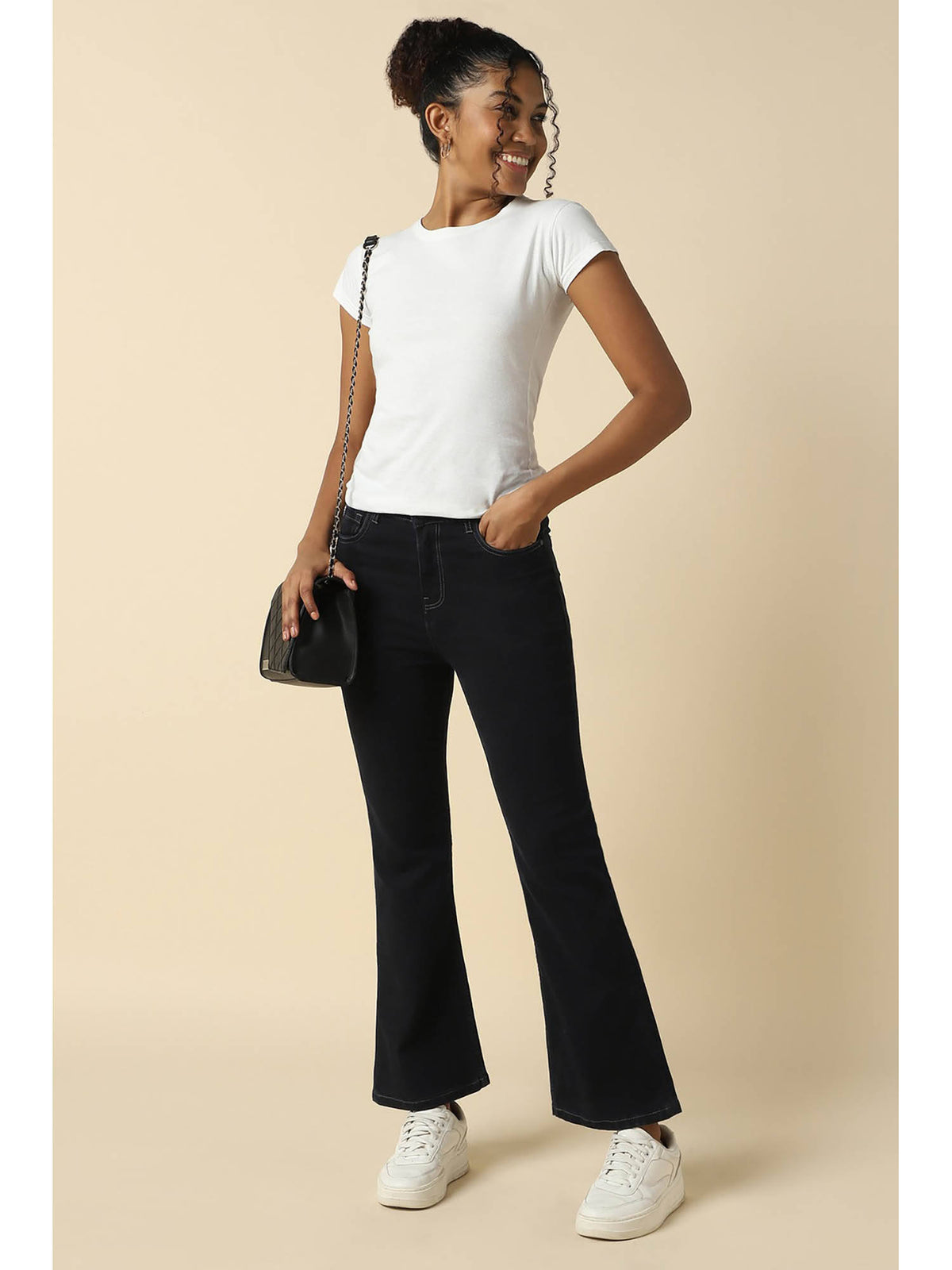 Women Black Regular Fit Jeans | BT10 - view 2