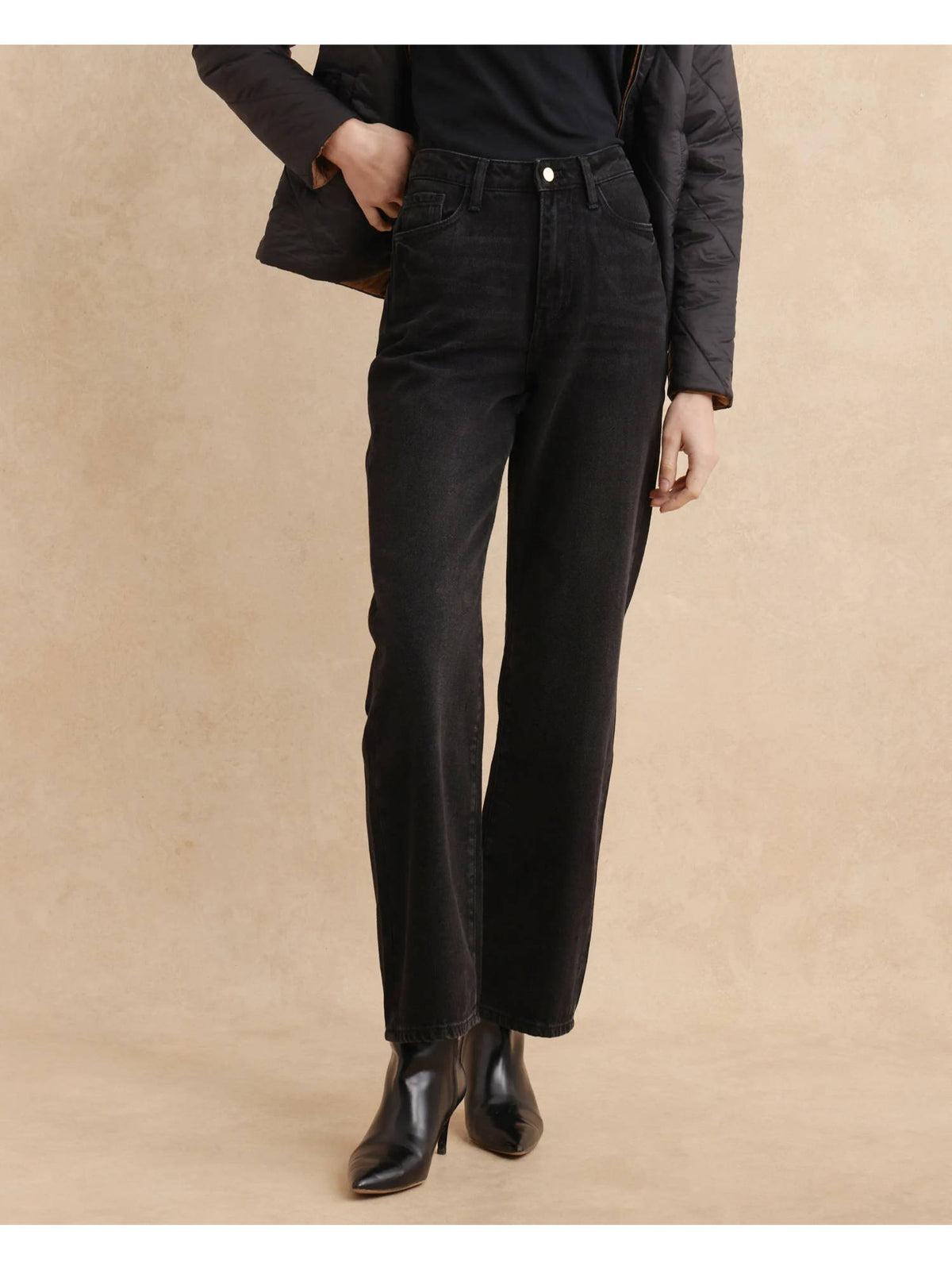 Beuro Primary Black Straight Jeans | ST23 - view 1