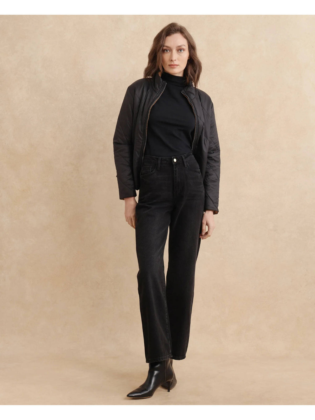 Beuro Primary Black Straight Jeans | ST23 - view 2