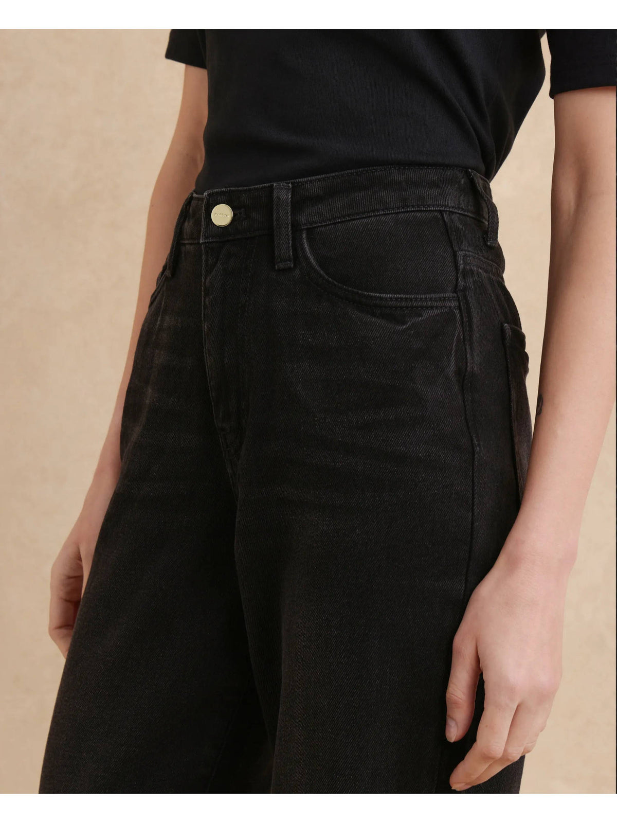Beuro Primary Black Straight Jeans | ST23 - view 4