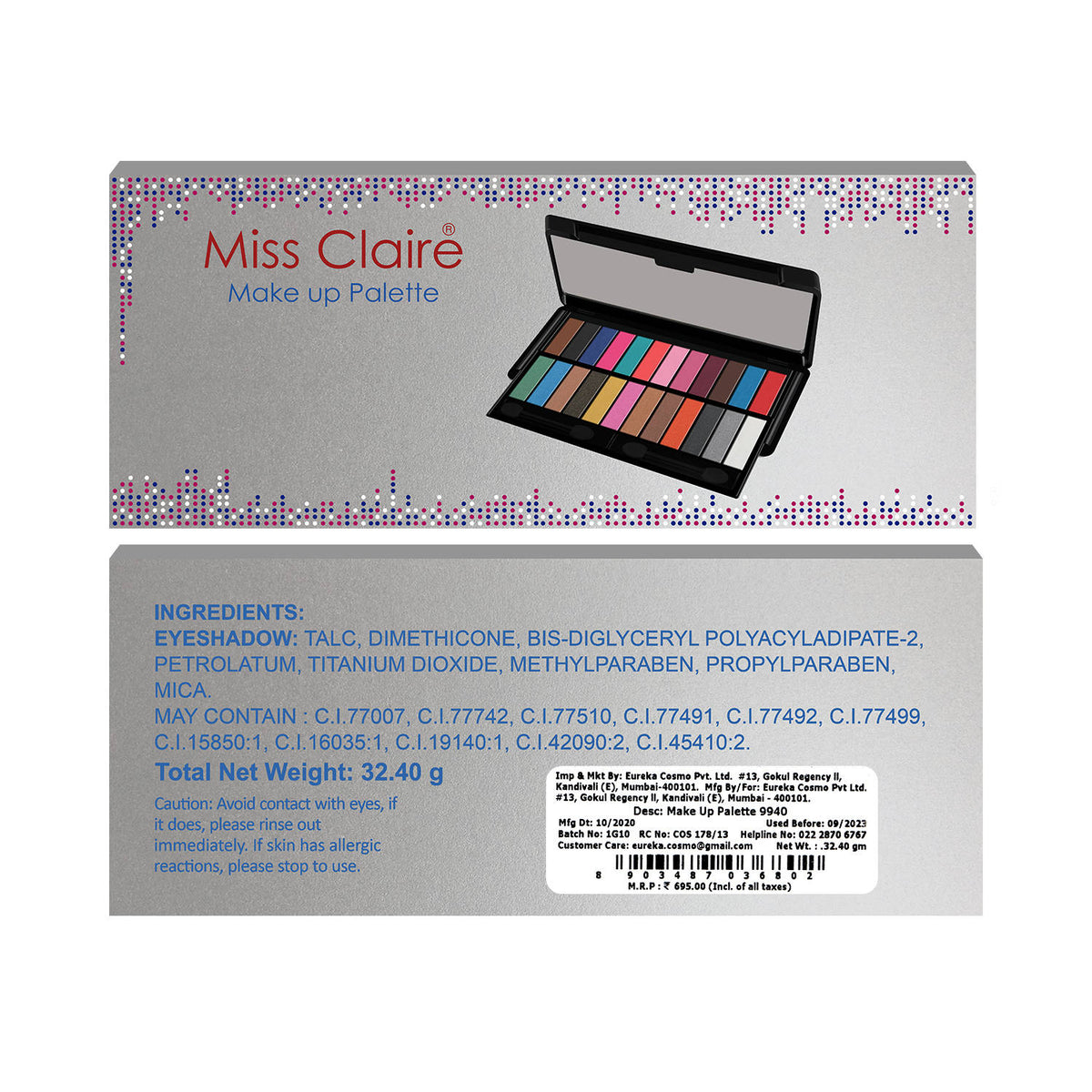 Make Up Palette 9940 (Eyeshadow Palette) | E20 - view 3