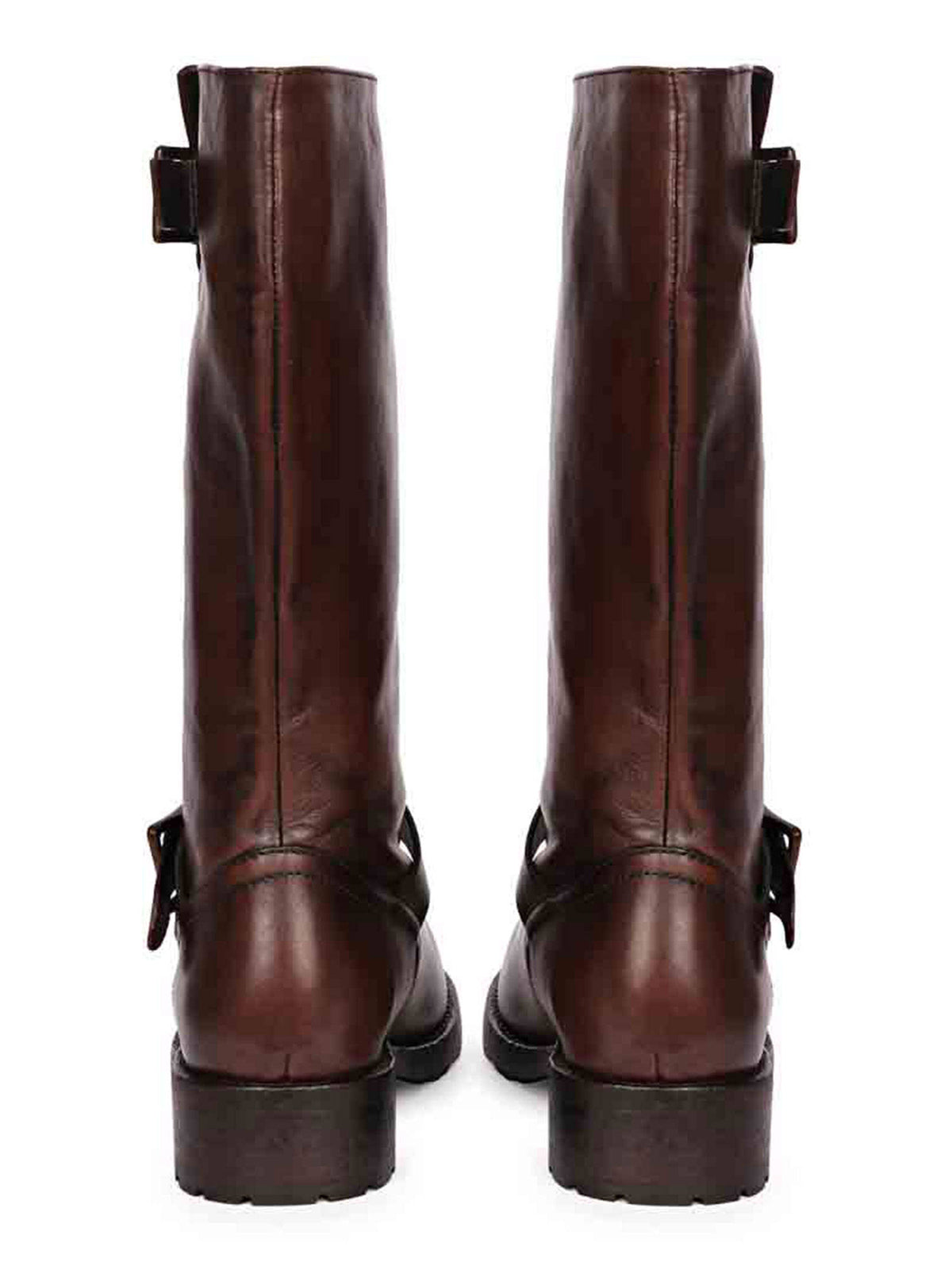 Audette Brown Leather Calf Boots | BT61 - view 5