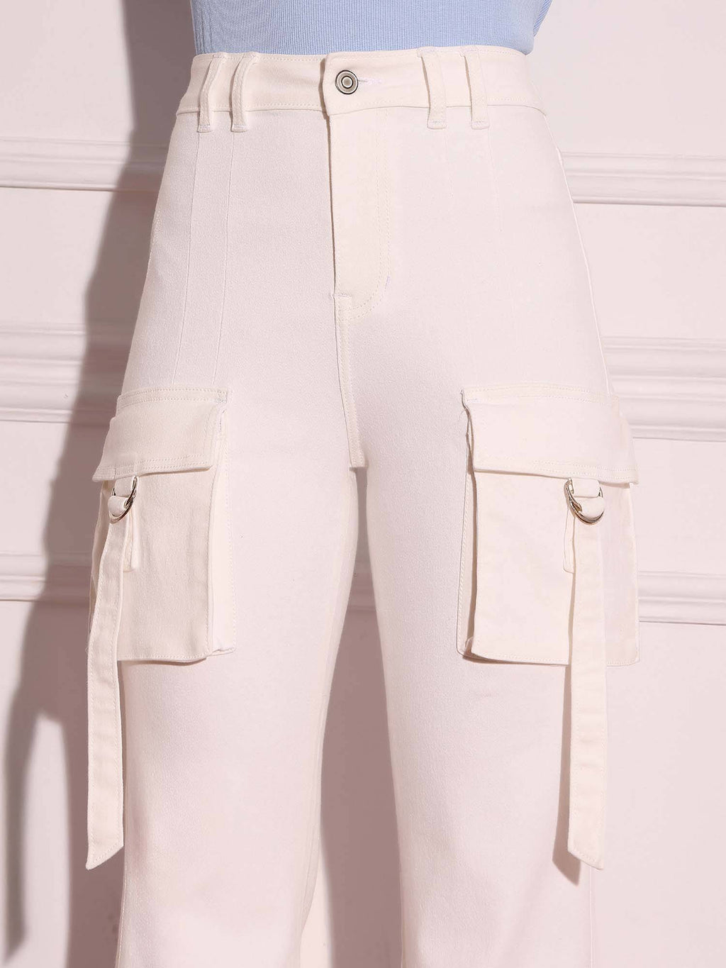 Women Light Blue Wide Leg Jeans | WL90 - view 24