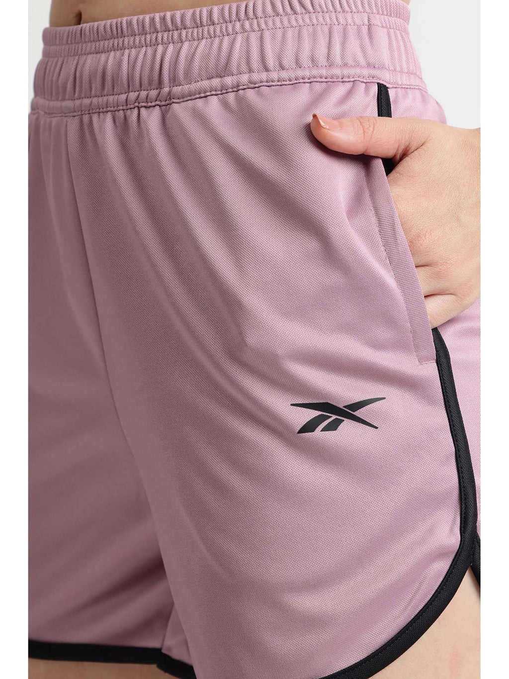 Women Black Split Hem Performance Shorts - view 10