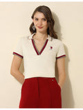 Peach Solid Regular Fit Polo T-Shirt | TS56 - view 8