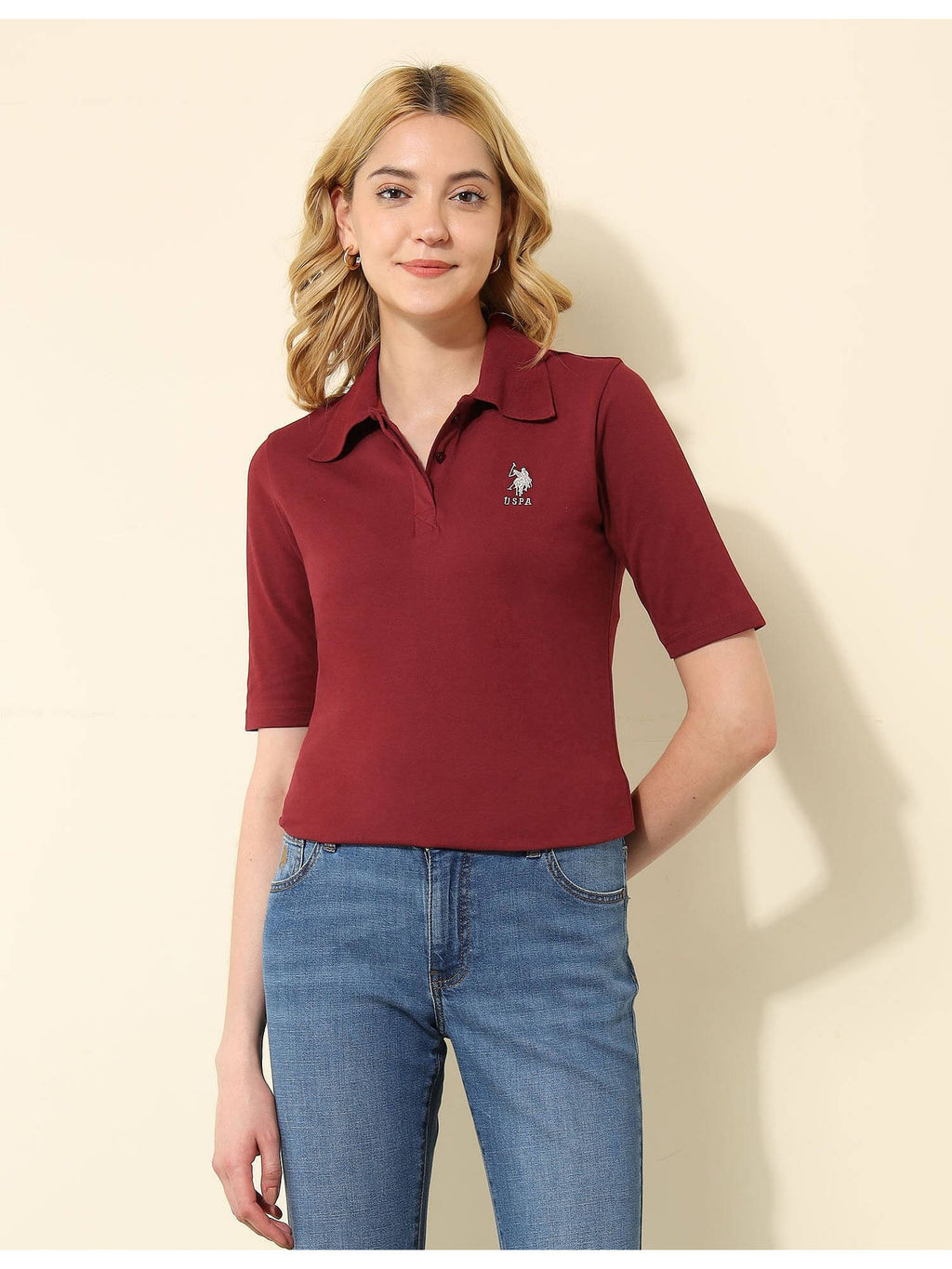 Regular Fit Solid Polo T-Shirt | PW43 - view 1