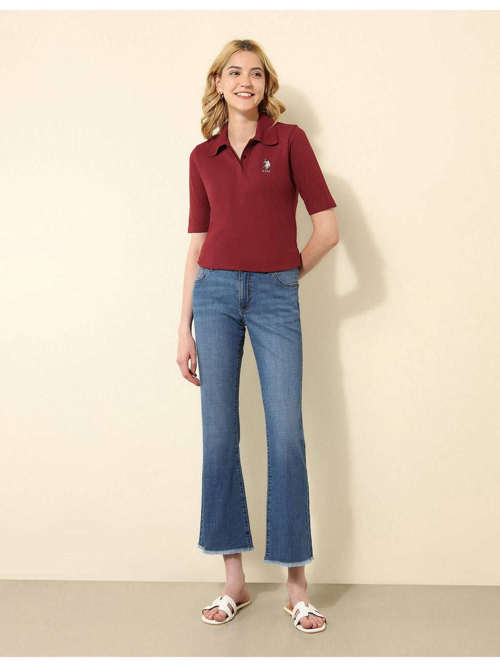 Regular Fit Solid Polo T-Shirt | PW43 - view 3
