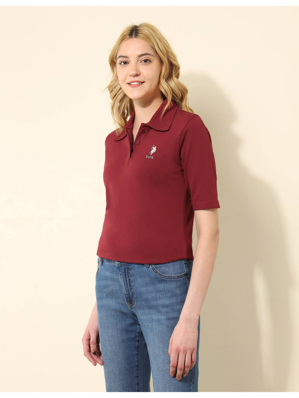 Regular Fit Solid Polo T-Shirt | PW43 - view 4