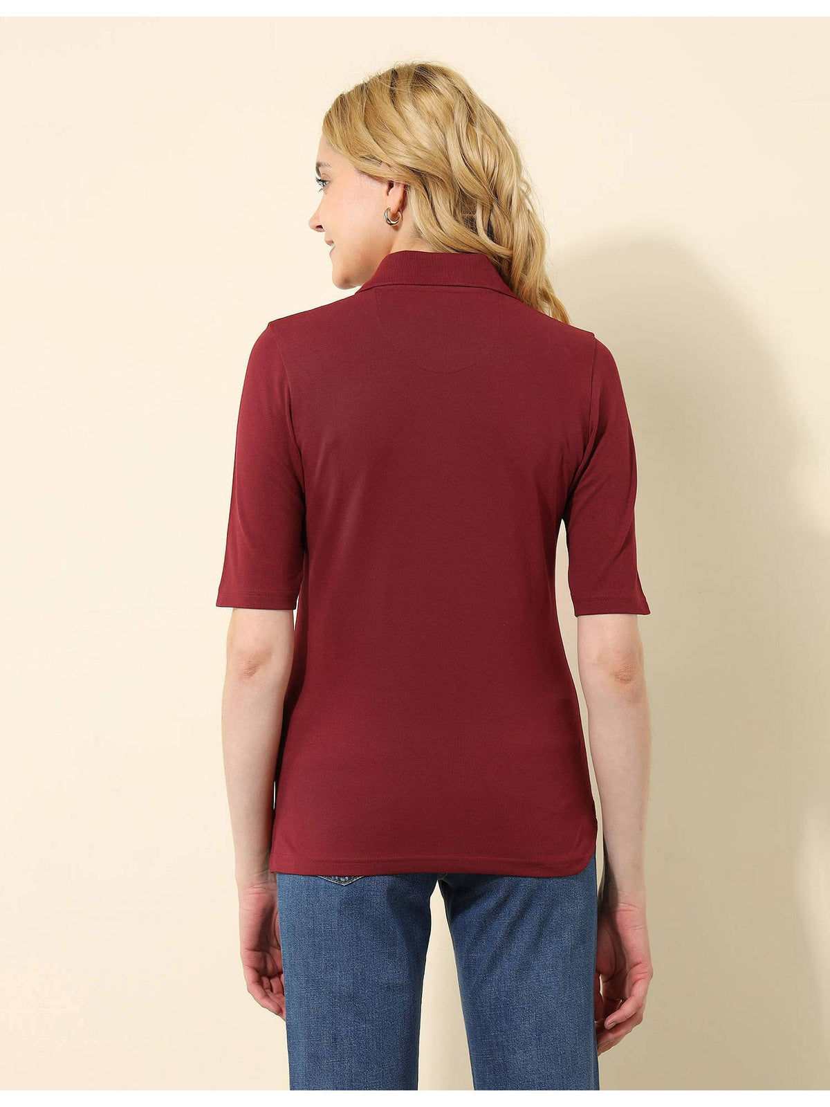 Regular Fit Solid Polo T-Shirt | PW43 - view 5