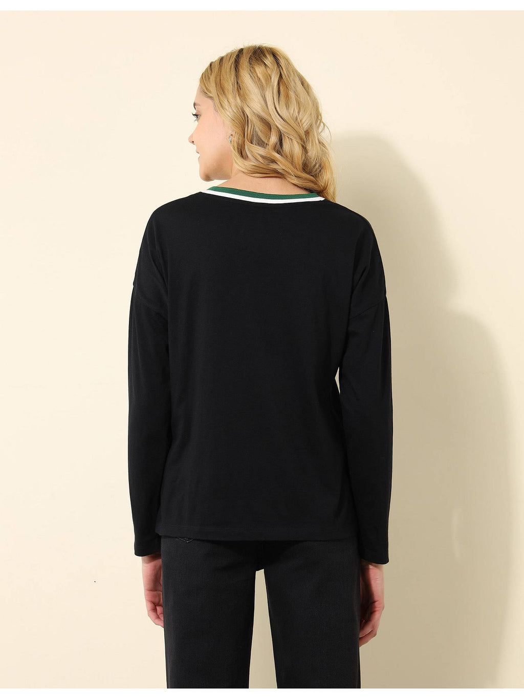 Oversized Fit Solid T-Shirt | PW43 - view 5
