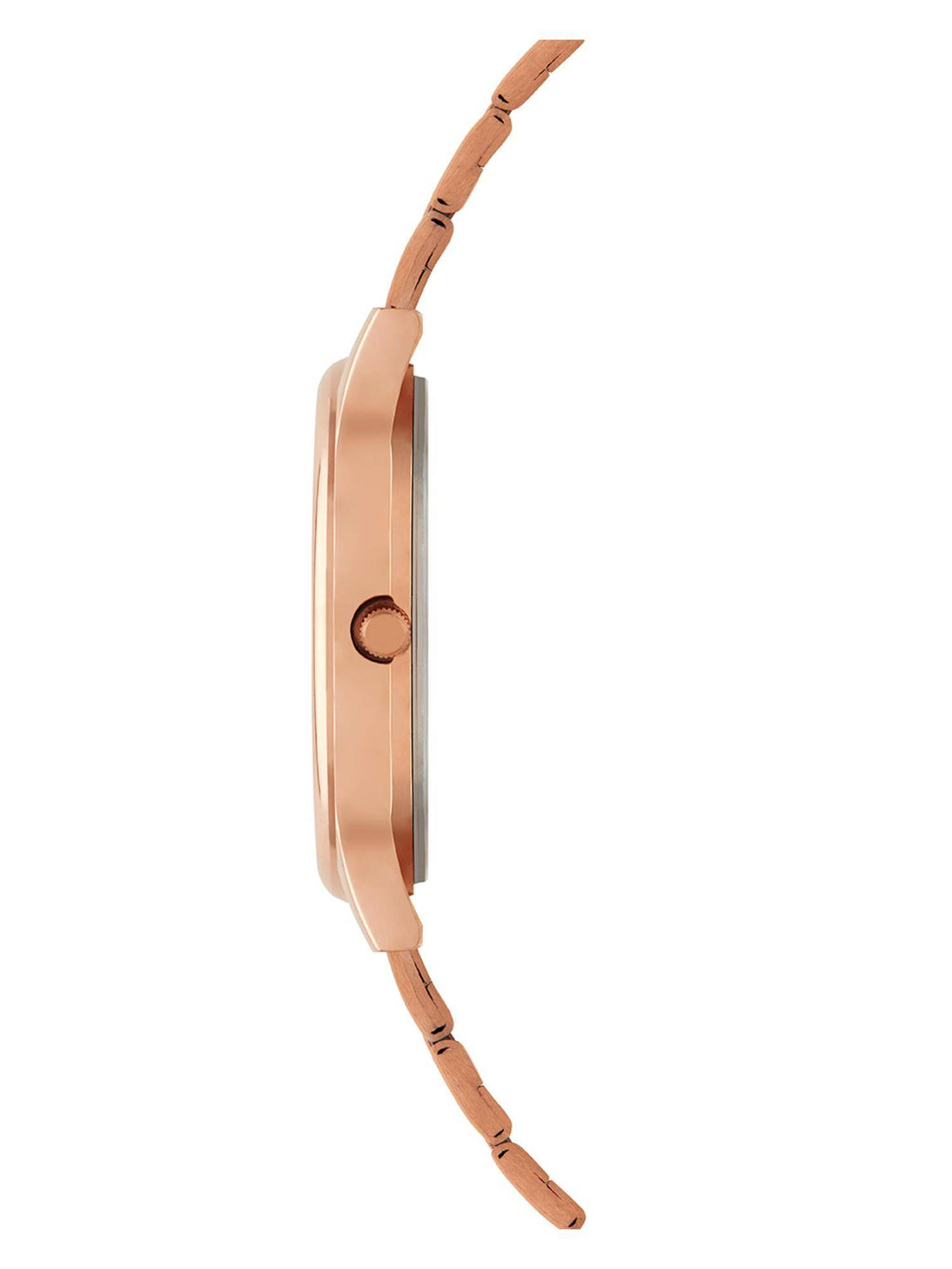 Rose Gold Ombre Green Metal Link Strap Watch | W92 - view 5